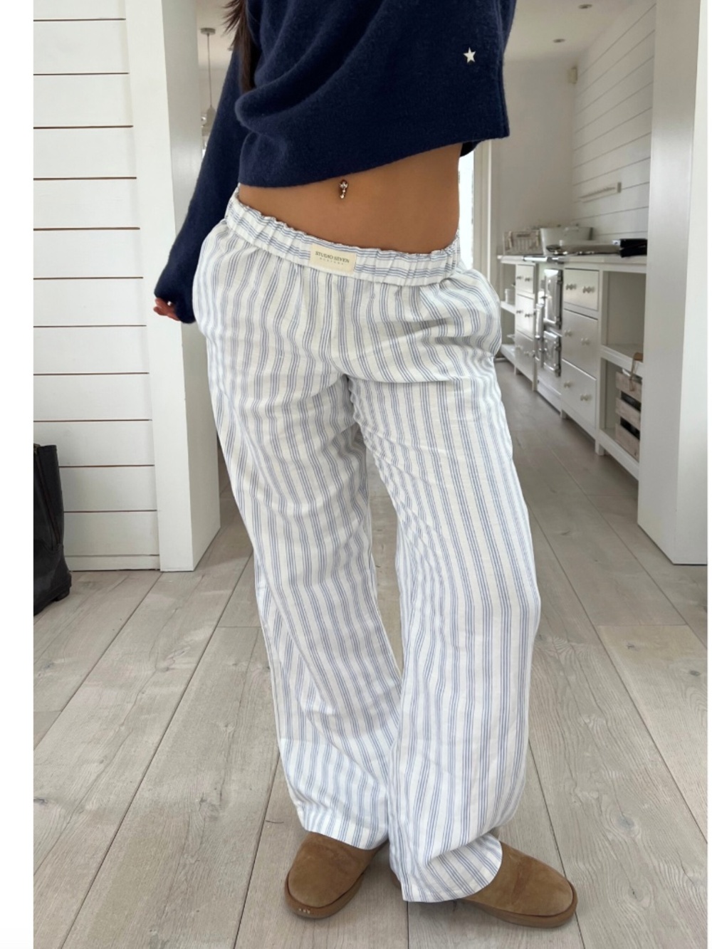 Studio Seven Tilda Lounge Pants Blue Stripe